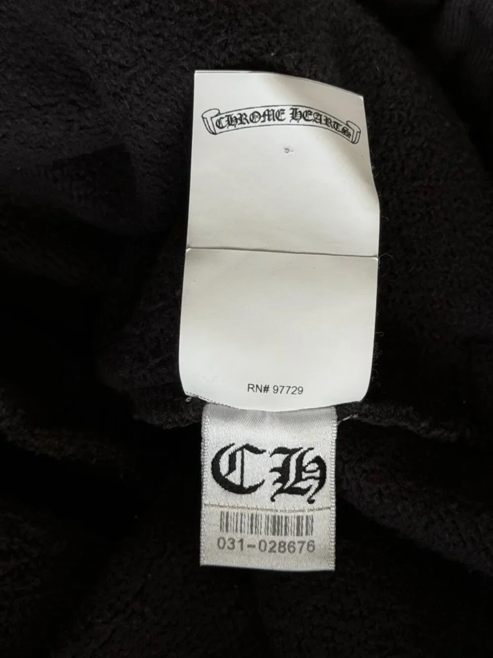 Chrome Hearts Black Triple Cross Patch Paper Jam Sweatpants